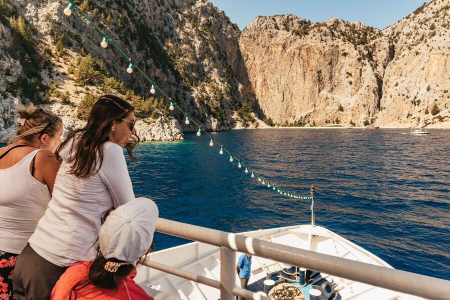 Rhodes: Symi Island & Panormitis Monastery Day Trip by Boat - The scenic cruise along Symi’s western coast