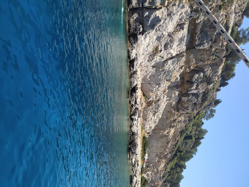 Rhodes Town: Anthony Quinn, Kalithea & Afandou Boat Cruise - Anthony Quinn Bay, the first swim stop