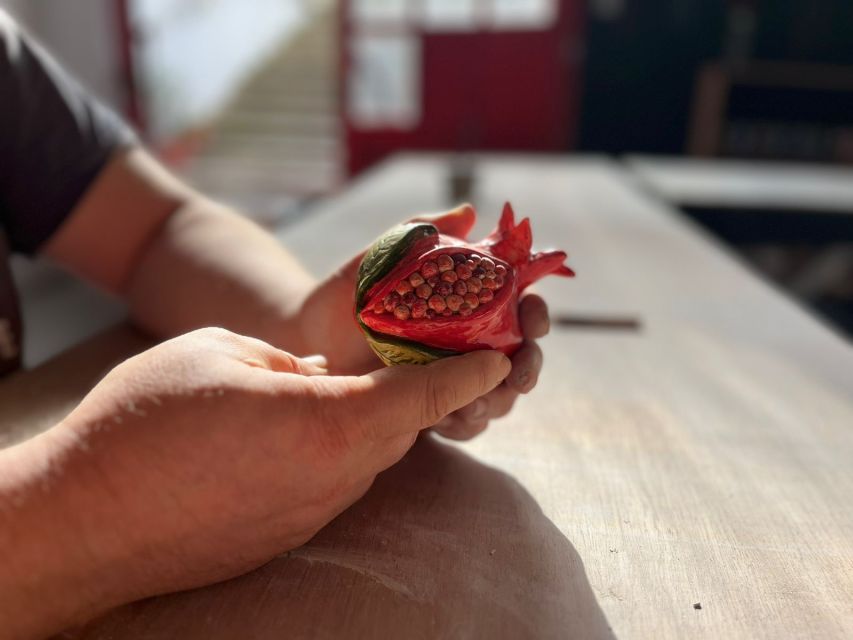 Rhodes Town: Pomegranate Pottery Masterclass - The three pomegranates you work with