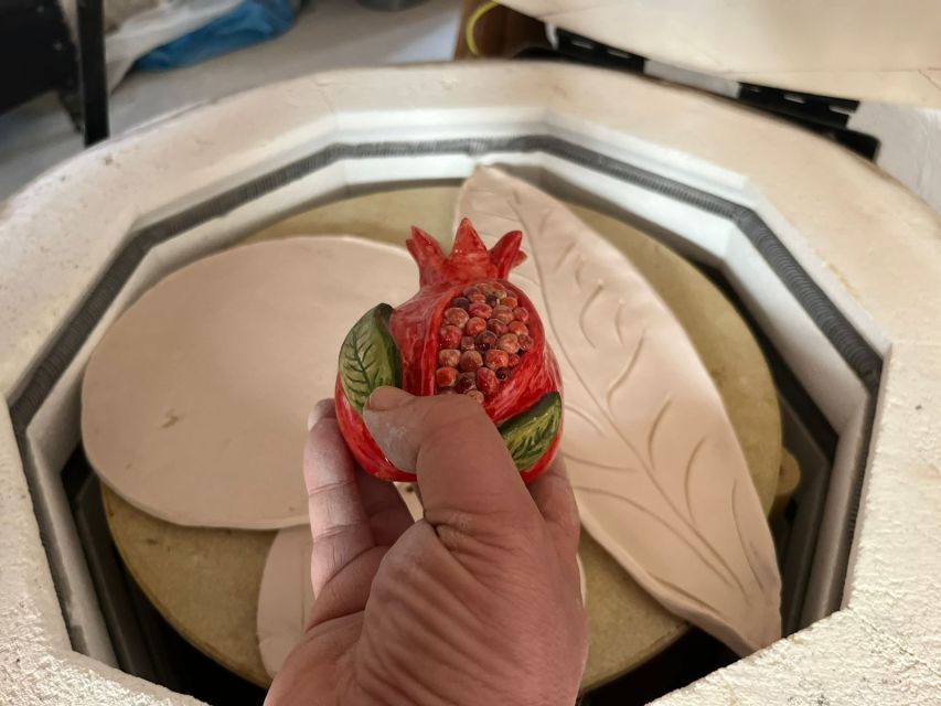 Rhodes Town: Pomegranate Pottery Masterclass - Theo’s teaching style and the feel of the studio