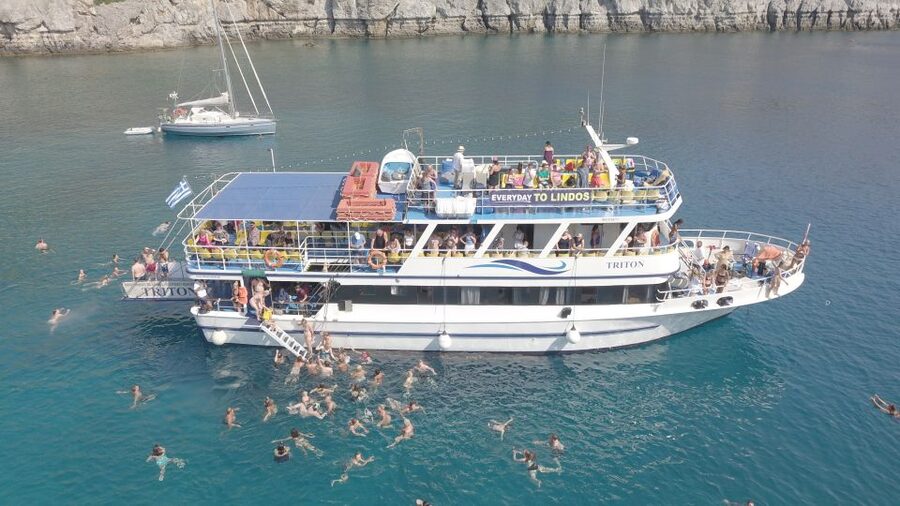 Rhodes Town: Scenic Cruise to Lindos with Swim Stops - Three hours to make your own Lindos plan