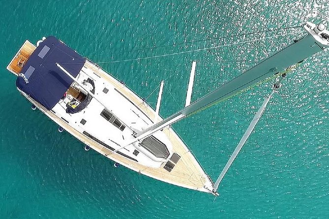 Sailing to Dia Island with lunch on Bavaria 51 Heraklion, Crete - Trying stand-up paddleboarding without prior skill