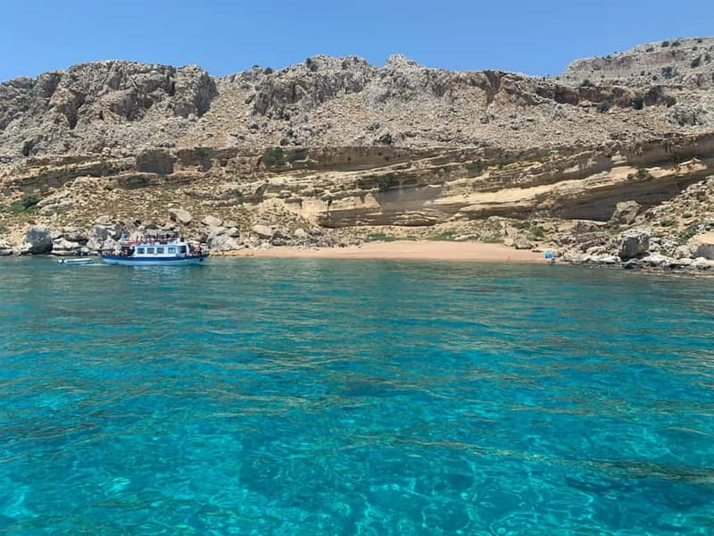 Sailing tour around Lindos with food and drinks - Boarding at the jetty near Pallas Beach