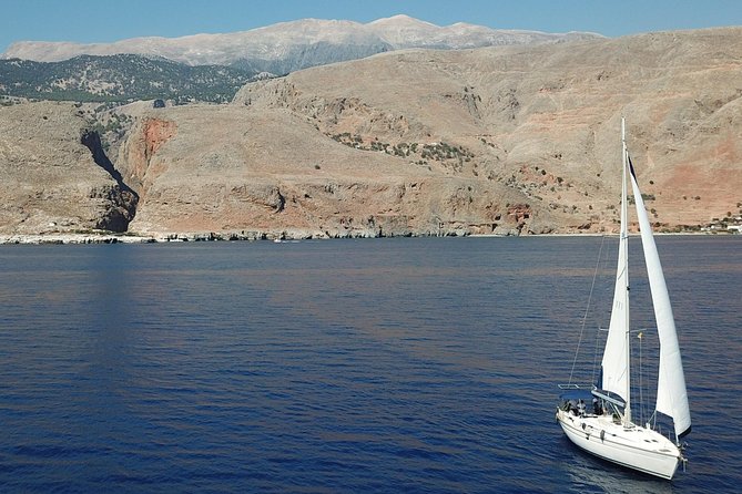 Sailing trip to the Top Coasts of Crete, Daily/Multi-day - Marmara Beach, caves, and a more active finish