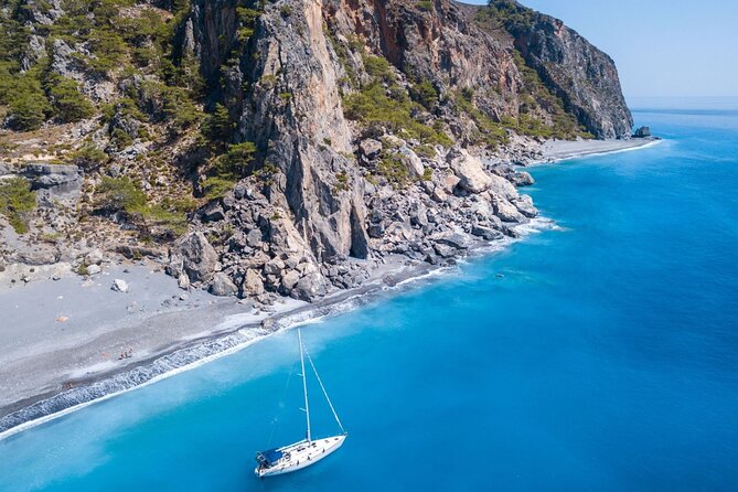 Sailing trip to the Top Coasts of Crete, Daily/Multi-day - Sweet Water Beach and the long swimming stop