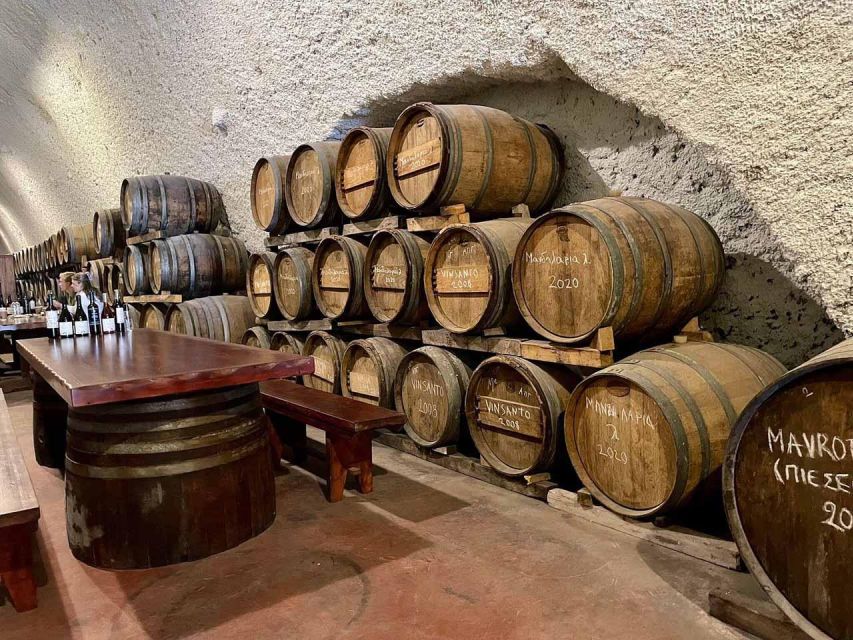 Santorini: 5-Hour Private Wine Tour - Twelve wines, mostly whites and dessert bottles