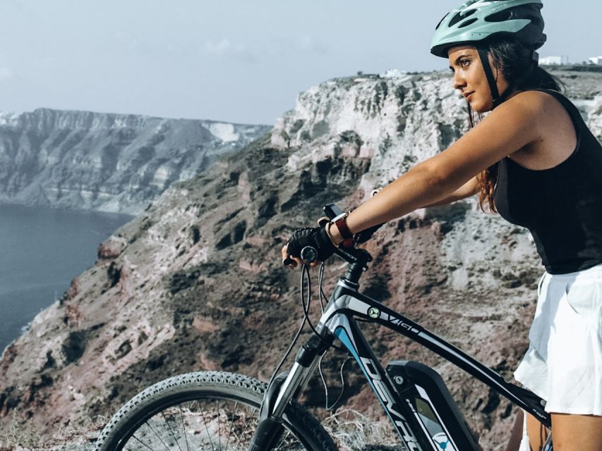 Santorini: Around the Island by Electric Bike - Starting in Emporio and entering Castelli