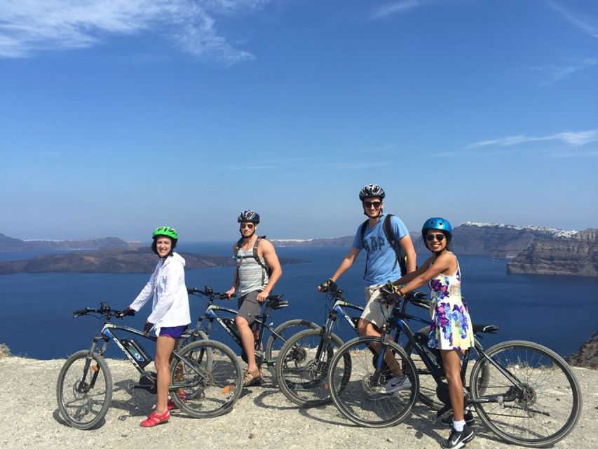 Santorini: Around the Island by Electric Bike - Choosing wine at Venetsanos or coffee in a local café