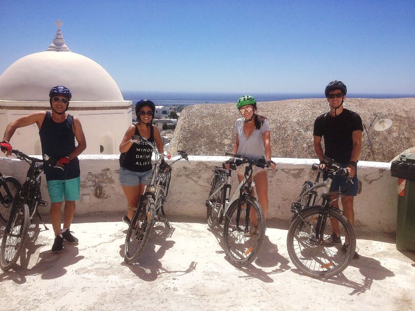 Santorini: Around the Island by Electric Bike - The return route under Emporio’s windmills