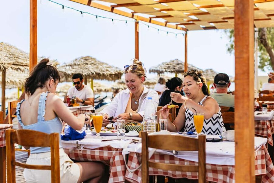Santorini: ATV Quad Bike Tour with Lunch - Black Sand Beach: Santorini’s volcanic calling card