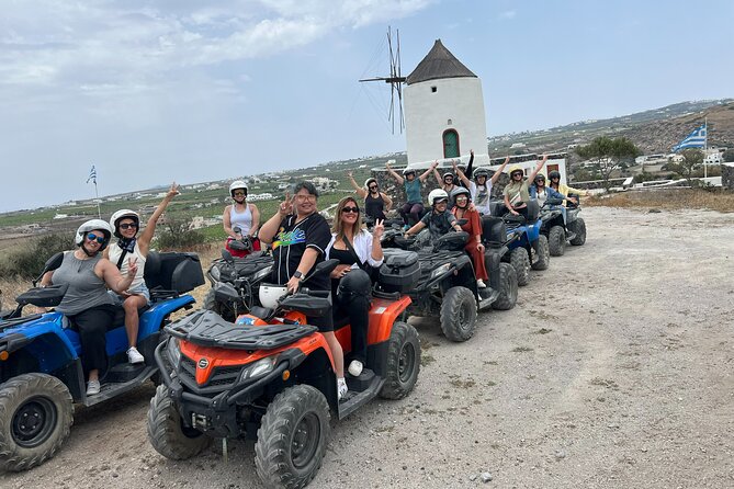 Santorini ATV-Quad Experience: Off-Road Adventure & Hotel Pickup - Vineyards, windmills, and traditional Megalochori