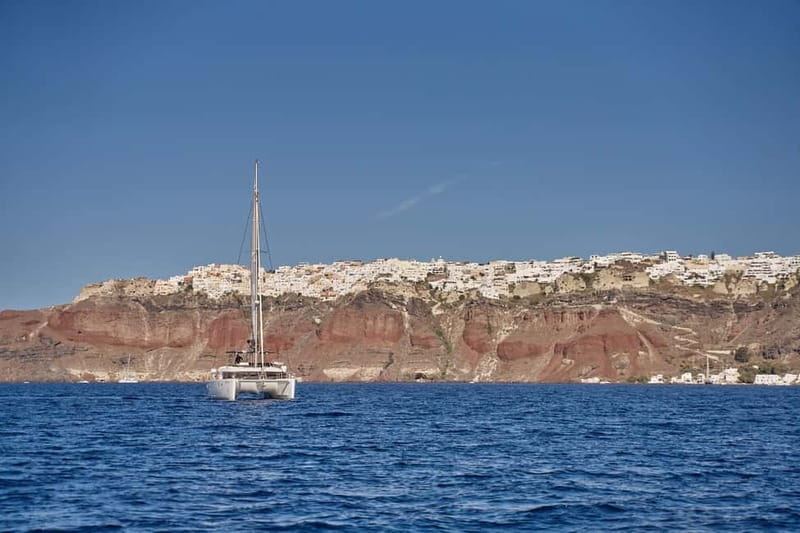Santorini: Caldera Classic Catamaran Cruise w/ Meal & Drinks - The price: good value, with a few limits