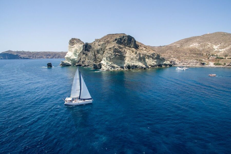 Santorini Caldera: Sunset Sailing Cruise with Meal - Why Santorini looks different from the water