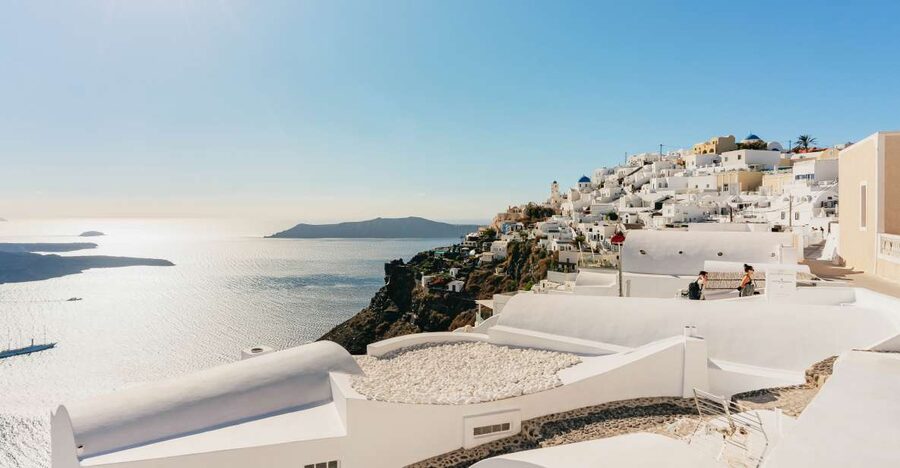 Santorini: Caldera Trail Guided Hike and Sunset Viewing - Imerovigli and Skaros Rock from the rim