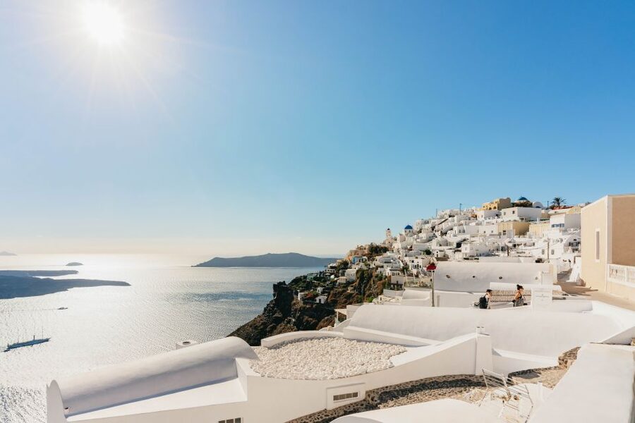 Santorini: Caldera Trail Guided Hike and Sunset Viewing - The sunset above Oia