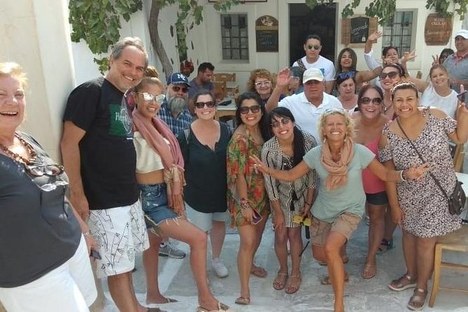 Santorini Day Tour with Sunset in Oia - Pyrgos and Profitis Ilias from the road