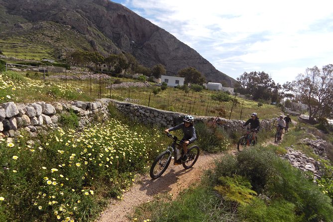 Santorini E-bike Adventures - The Original Bike Tours - Coastal views, back roads, and changing terrain