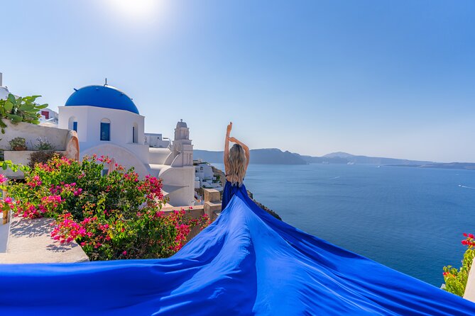 Santorini: Flying Dress Photoshoot - Meeting at Imerovigli and getting ready