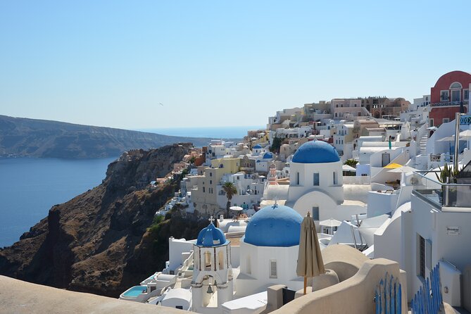 Santorini Highlights Small-Group Tour with Wine Tasting option - Pyrgos and Prophet Elias show another Santorini
