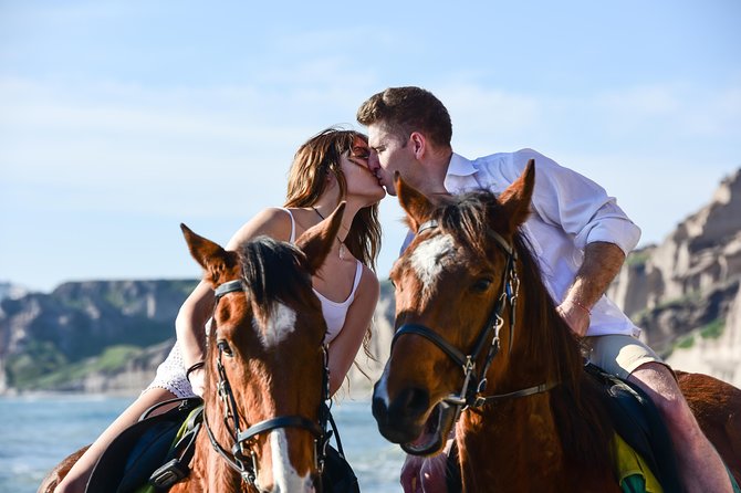 Santorini Horse Riding to Black Sandy Beach - What to bring and how to prepare
