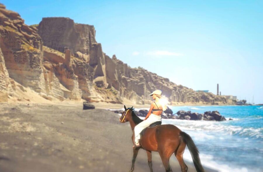 Santorini: Horseback Riding Tour on the Beach - Key points before you book