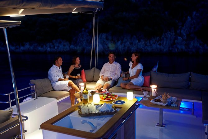 Santorini Luxury Catamaran Sunset Cruise with BBQ, Drink and Transfer - What the crew and boat add