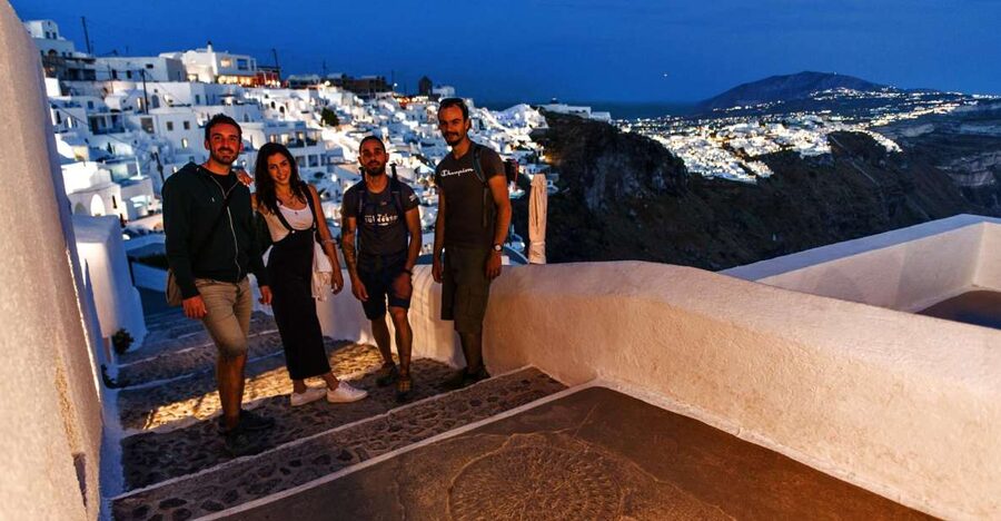 Santorini: Night Hike, Wine Tasting, and Greek Dinner - Key points before you book