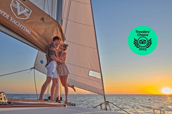 Santorini Platinum Catamaran Cruise with Meal, BBQ and Open Bar - Why seeing Santorini from the water changes the day