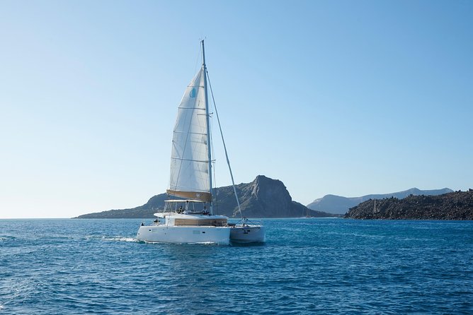 Santorini Platinum Catamaran Cruise with Meal, BBQ and Open Bar - What the $120.93 price includes