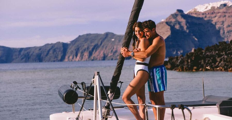 Santorini: Private Catamaran Tour with BBQ Meal and Drinks - Key points to know before booking