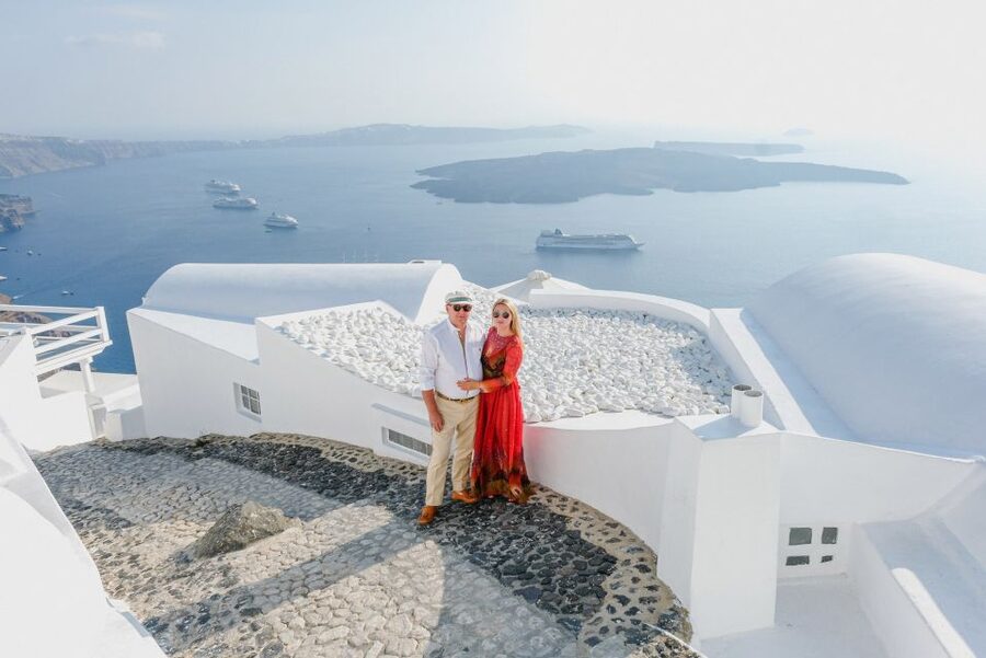 Santorini Private Photoshoot - The blue domes and caldera viewpoints