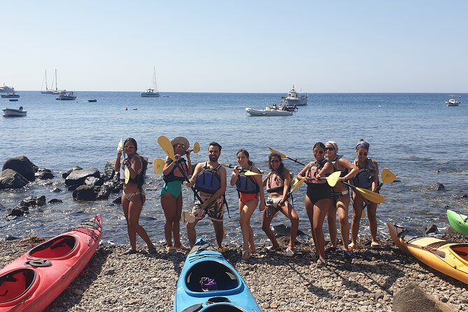 Santorini Sea Kayak - South Discovery, Small Group incl. Sea Caves and picnic - Sea caves and the feeling of open water