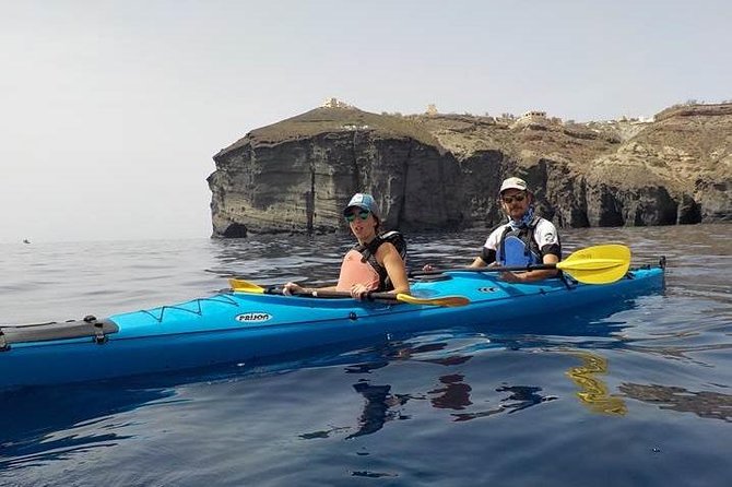 Santorini Sea Kayak - South Discovery, Small Group incl. Sea Caves and picnic - Timing, sunset, and sea conditions