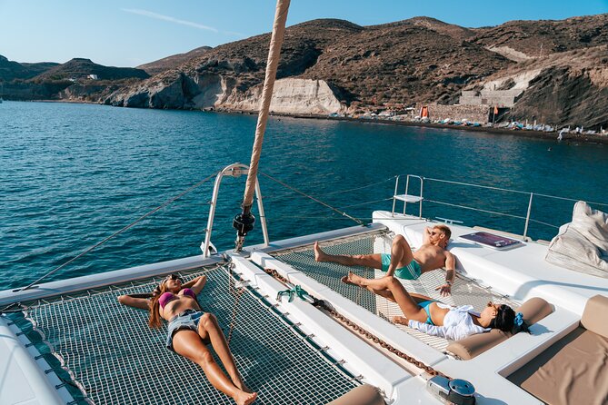 Santorini Sunset Sailing Cruise: Dinner, BBQ, Open Bar, Transfers - Transfers, meeting point, and timing