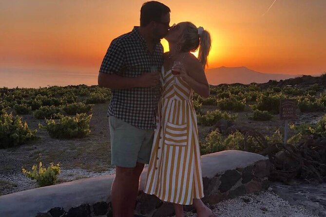 Santorini Sunset Wine Tour with Santo Winery Views - Key points at a glance