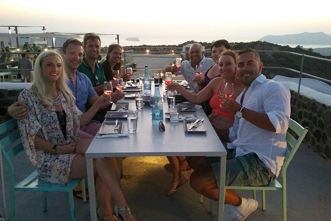 Santorini Sunset Wine Tour with Santo Winery Views - Estate Argyros and the first winery stop