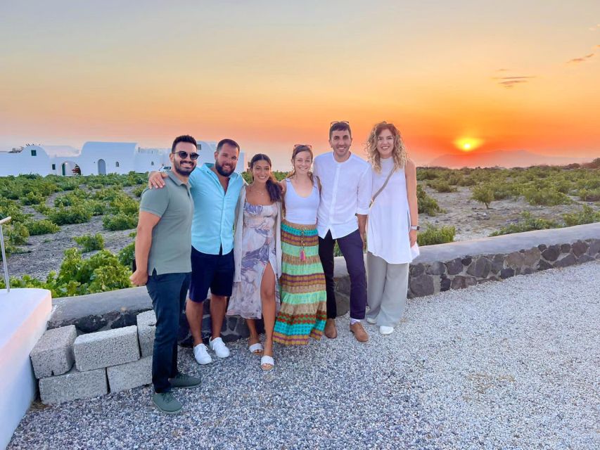 Santorini: Tour of Wineries with Wine Tasting & Food - First winery: vines, snacks, and the making of Santorini wine