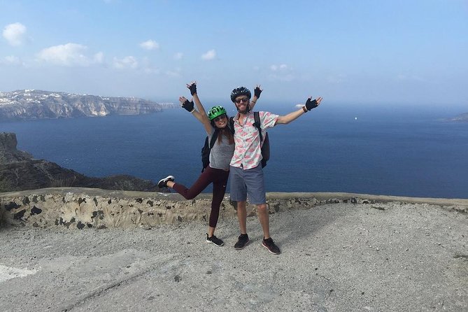 Santorini Tour on Electric Bikes & Scooters - Starting at Perissa’s Black Beach