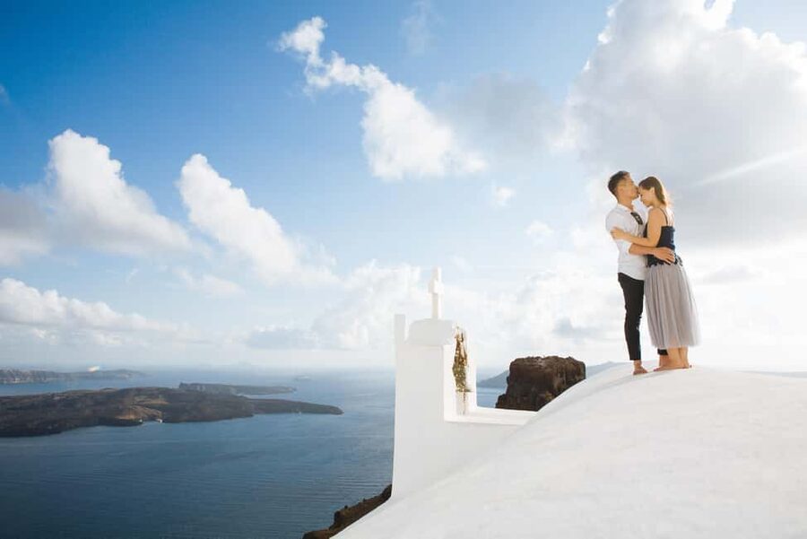 Santorini Unfiltered: Luxury Photoshoot with a Photographer - Oia Castle and the final set of photographs