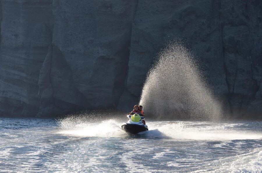 Santorini:Volcanic Beaches Cruise With Jet Ski - Key points at a glance