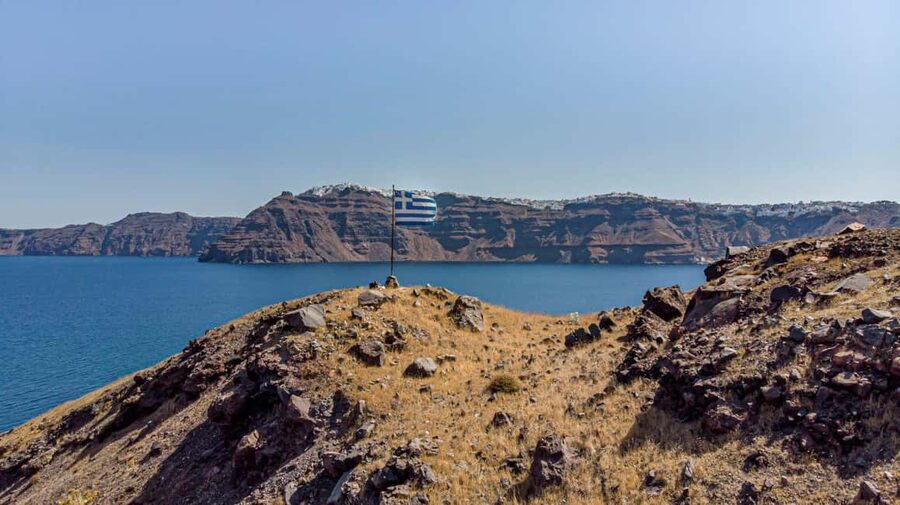 Santorini Volcano, Hot Springs Adventure - Swimming at Palea Kameni’s sulfur springs