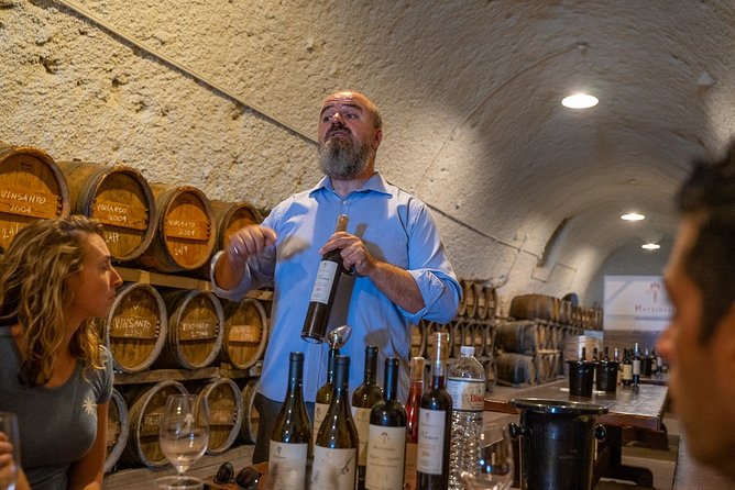 Santorini Wine Roads Tour with Wine Tastings Morning & Sunset - The guide can make or break the tasting