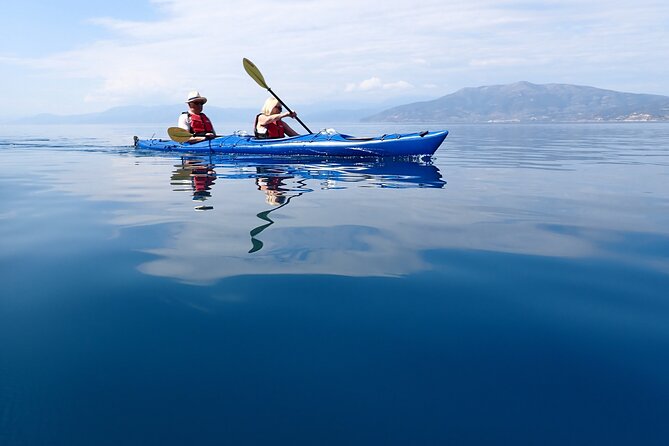 Sea Kayak Nafplio - Medieval Castles Tour - Palamidi Fortress from beneath its cliffs