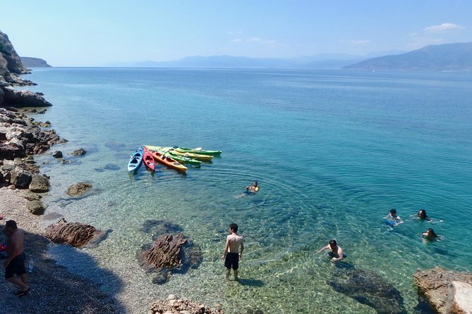 Sea Kayak Nafplio - Medieval Castles Tour - The beach break, snorkeling, and homemade orange cake