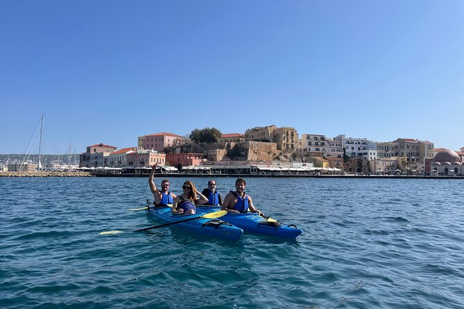 Sea Kayak Tour of Chania’s Old Venetian Port - Paddling toward the Venetian Lighthouse