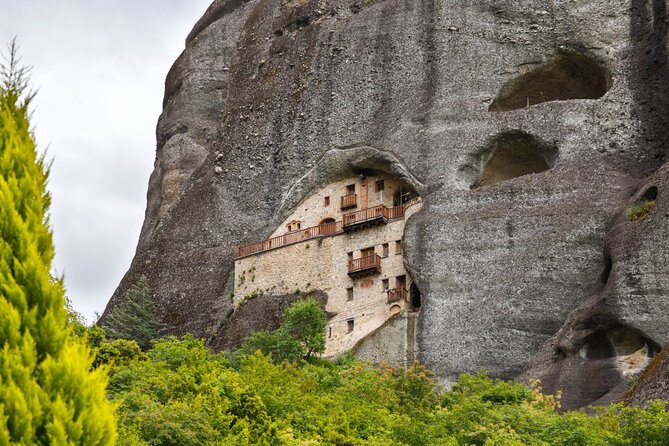 Secret Caves of Meteora - Sunset Hike - Monasteries from below, not monastery interiors