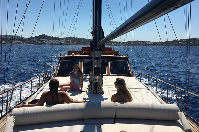 Shared Mykonos Sail Cruise to Delos and Rhenia Islands - Sailing toward ancient Delos