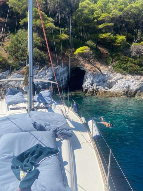 Skiathos: day sailing trip with swim stops and lunch - Wildlife, music, and the unplanned moments