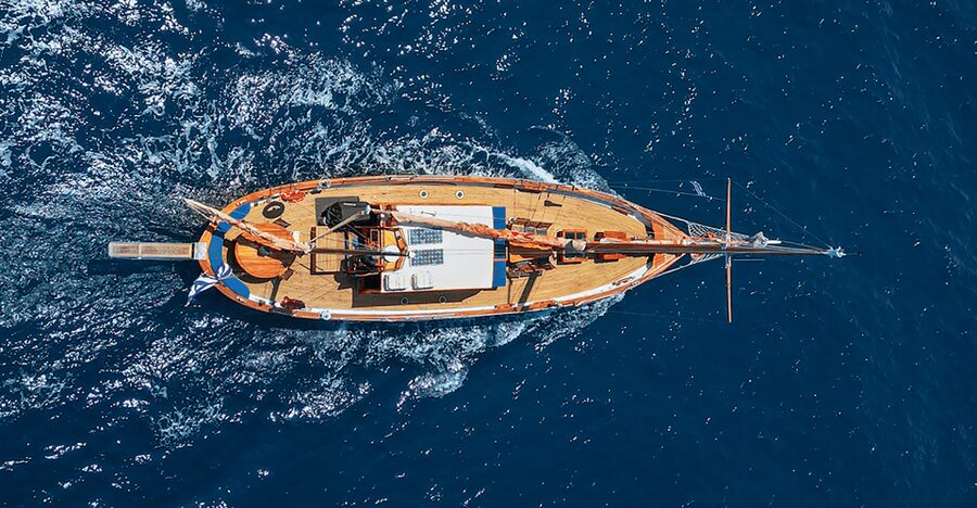 Skiathos: Wooden Sailboat Full- or Half-Day Trip with Meal - What the full-day cruise feels like