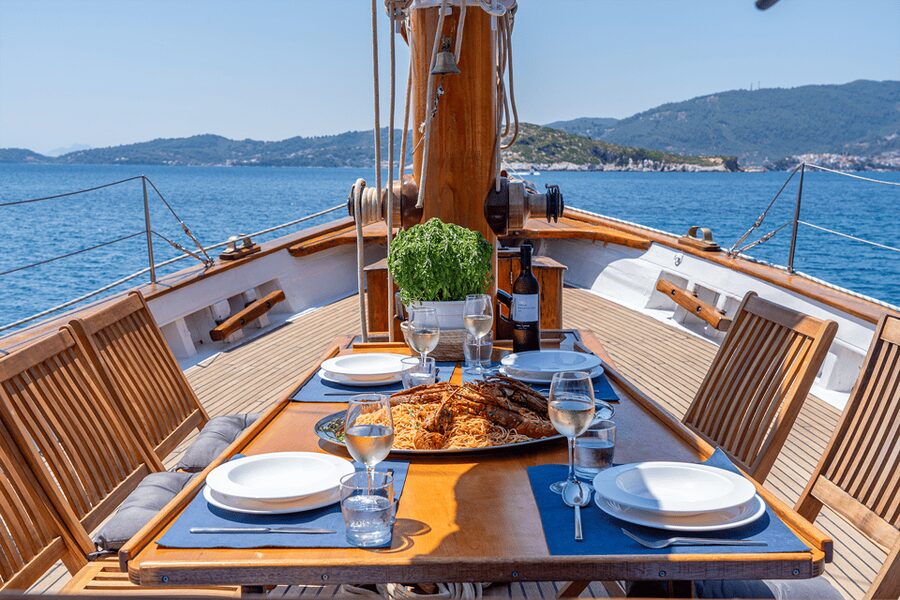 Skiathos: Wooden Sailboat Full- or Half-Day Trip with Meal - Lalaria Beach and the northern coast